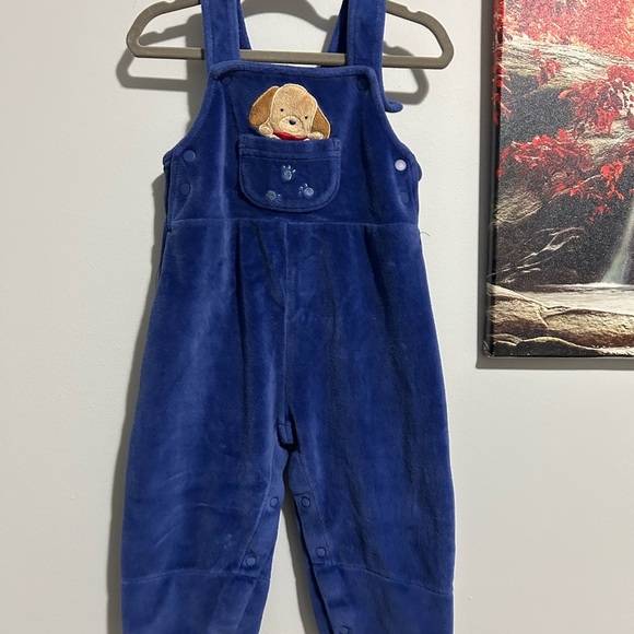 Other - Blue Kids Overalls with Pocket and dog